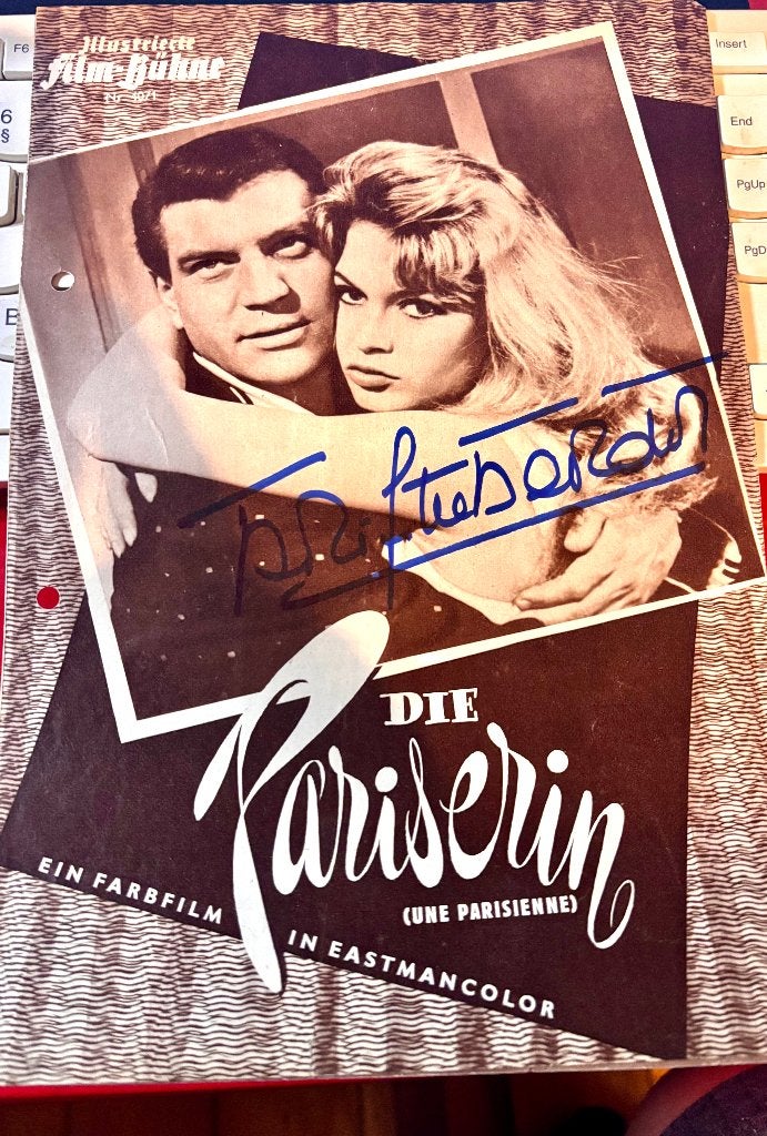 Brigitte Bardot- (Une Parisienne) 1957 Dédicacé, Ophalen of Verzenden, Nieuw, Film, Overige typen