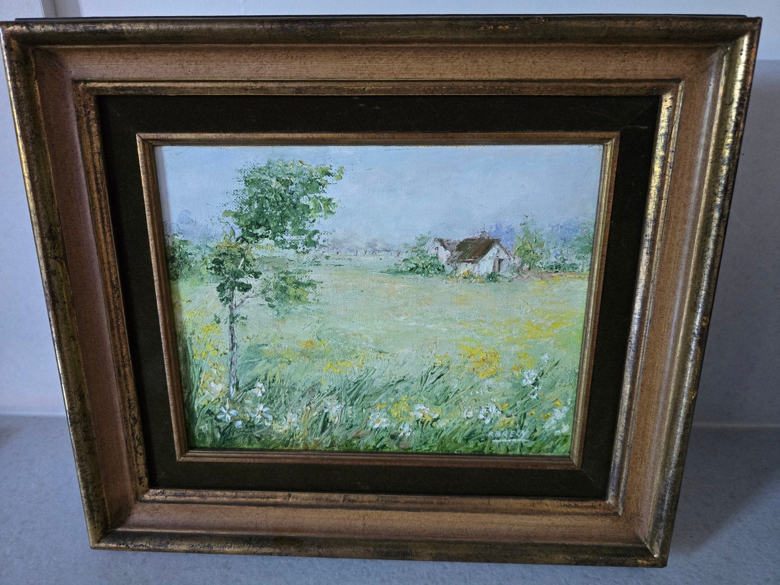 Sfeervol impressionistisch olieverfschilderij – R. Brécy – I, Antiek en Kunst, Kunst | Schilderijen | Klassiek, Paneel, Gesigneerd
