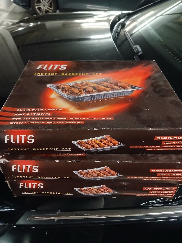 Flits BBQ set (3stuks)voor op camping of festival., Enlèvement, Neuf