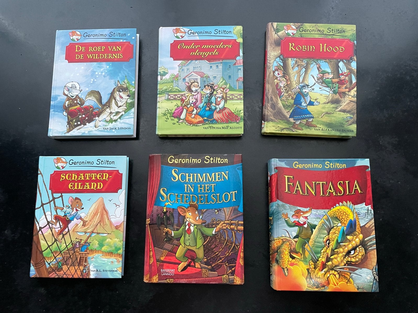 Leuke set van 6 Geronimo Stilton-boeken, Boeken, Ophalen of Verzenden, Zo goed als nieuw, Fictie