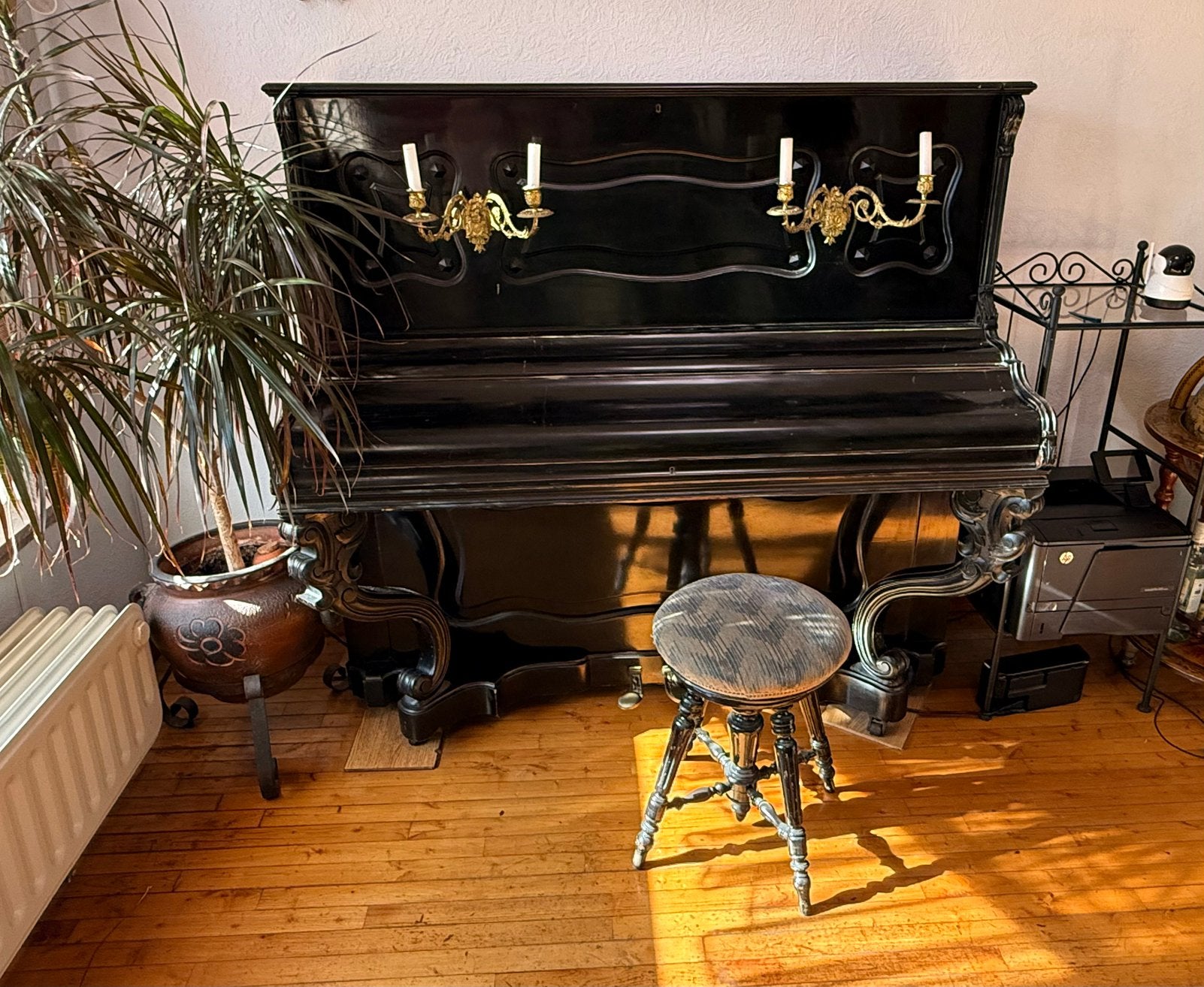 Piano Berden 1895 à donner, Ophalen, Gebruikt, Zwart, Piano