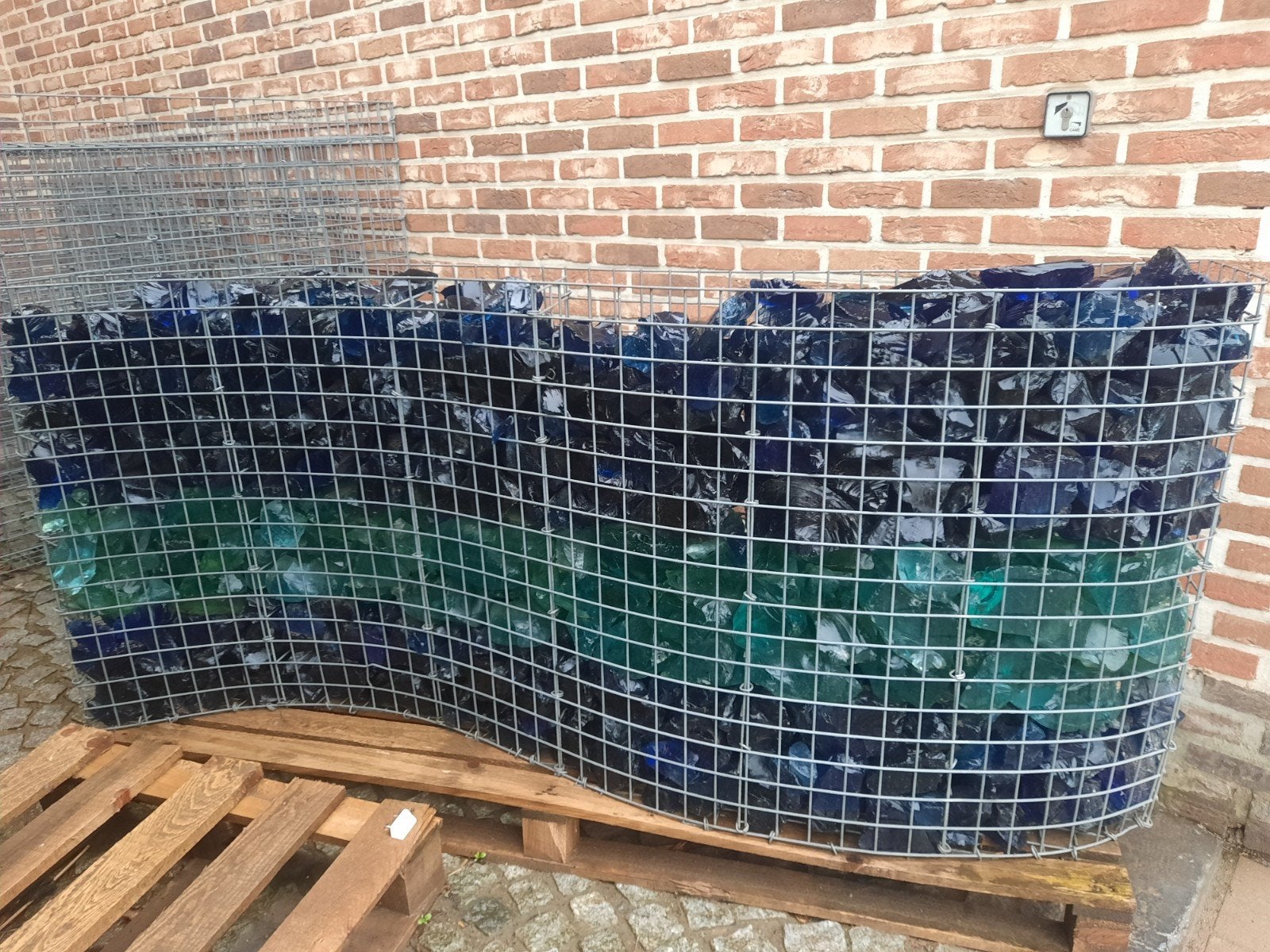 steenkorf met glas, Tuin en Terras, Ophalen