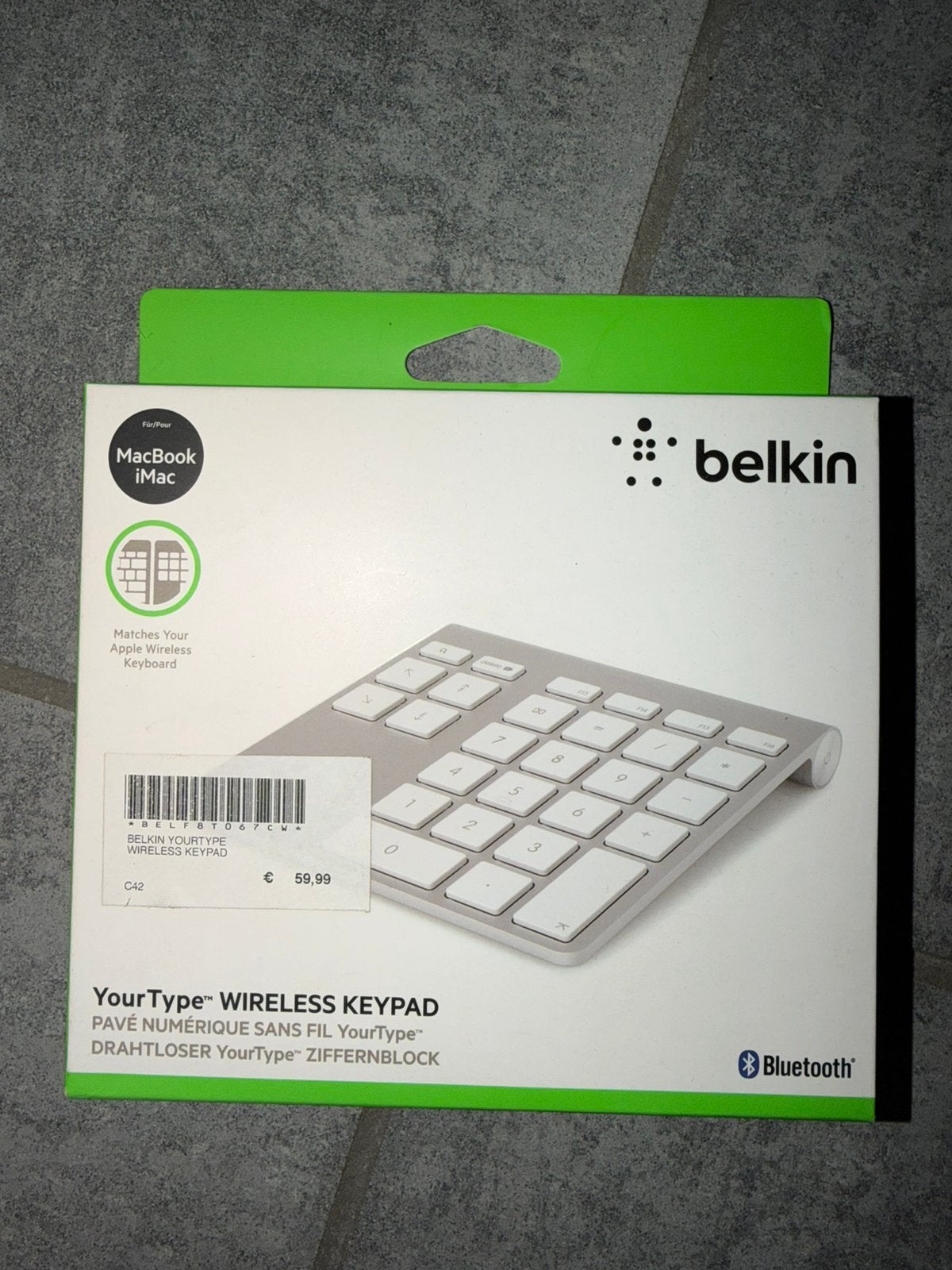Belkin draadloos toetsenbord, Computers en Software, Toetsenborden, Ophalen of Verzenden, Zo goed als nieuw, Draadloos