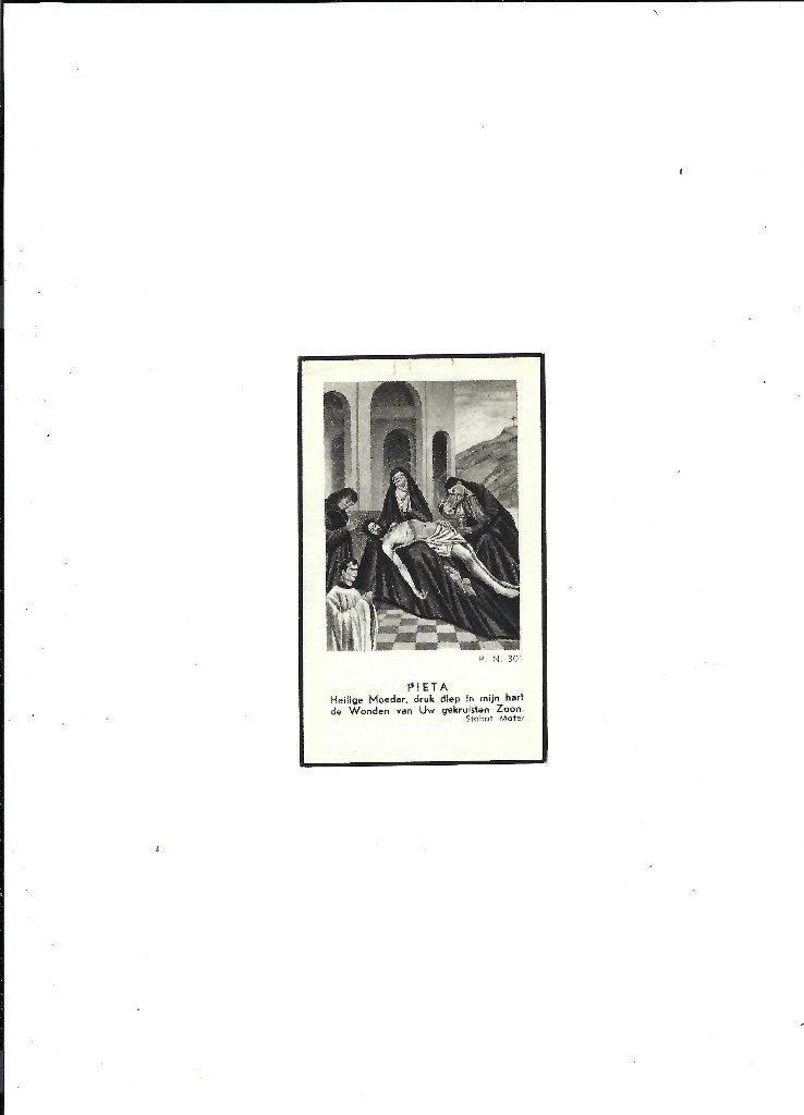 Souvenir de décès, Enlèvement ou Envoi