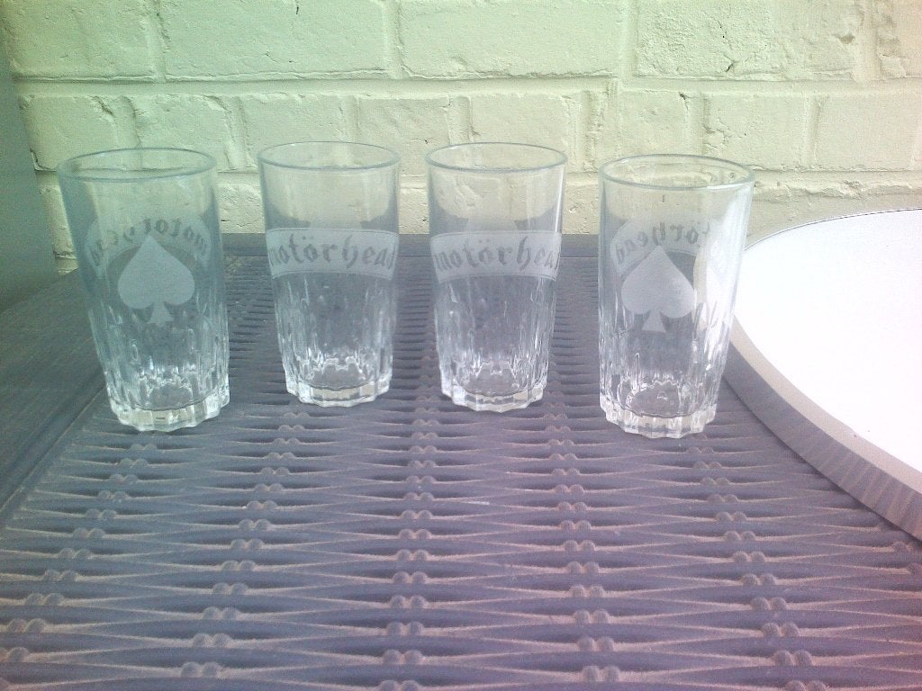 4 Glazen Motorhead., Ophalen of Verzenden, Zo goed als nieuw, Overige typen