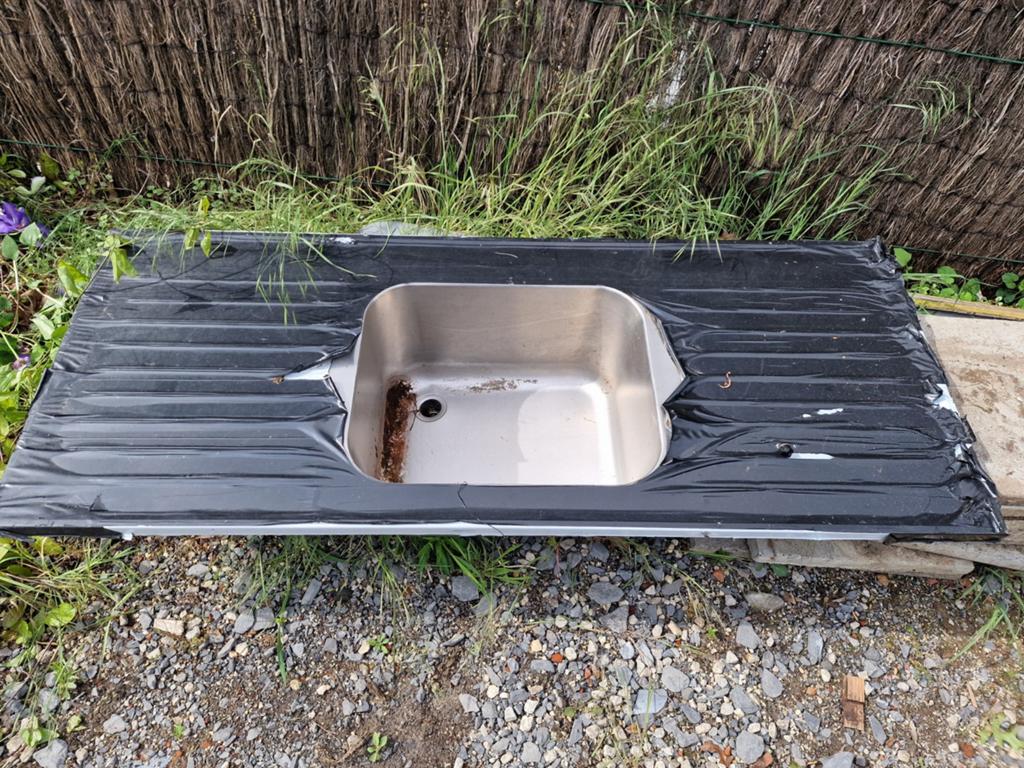 RVS/Inox spoelbak 1500x600mm, Tuin en Terras, Ophalen