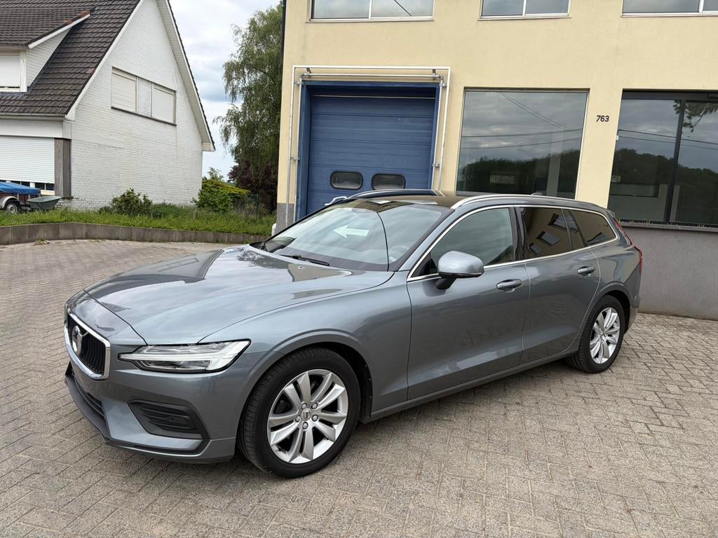 Volvo V60 D3 0488251461, Autos, Cuir, Argent ou Gris, Achat, Euro 6