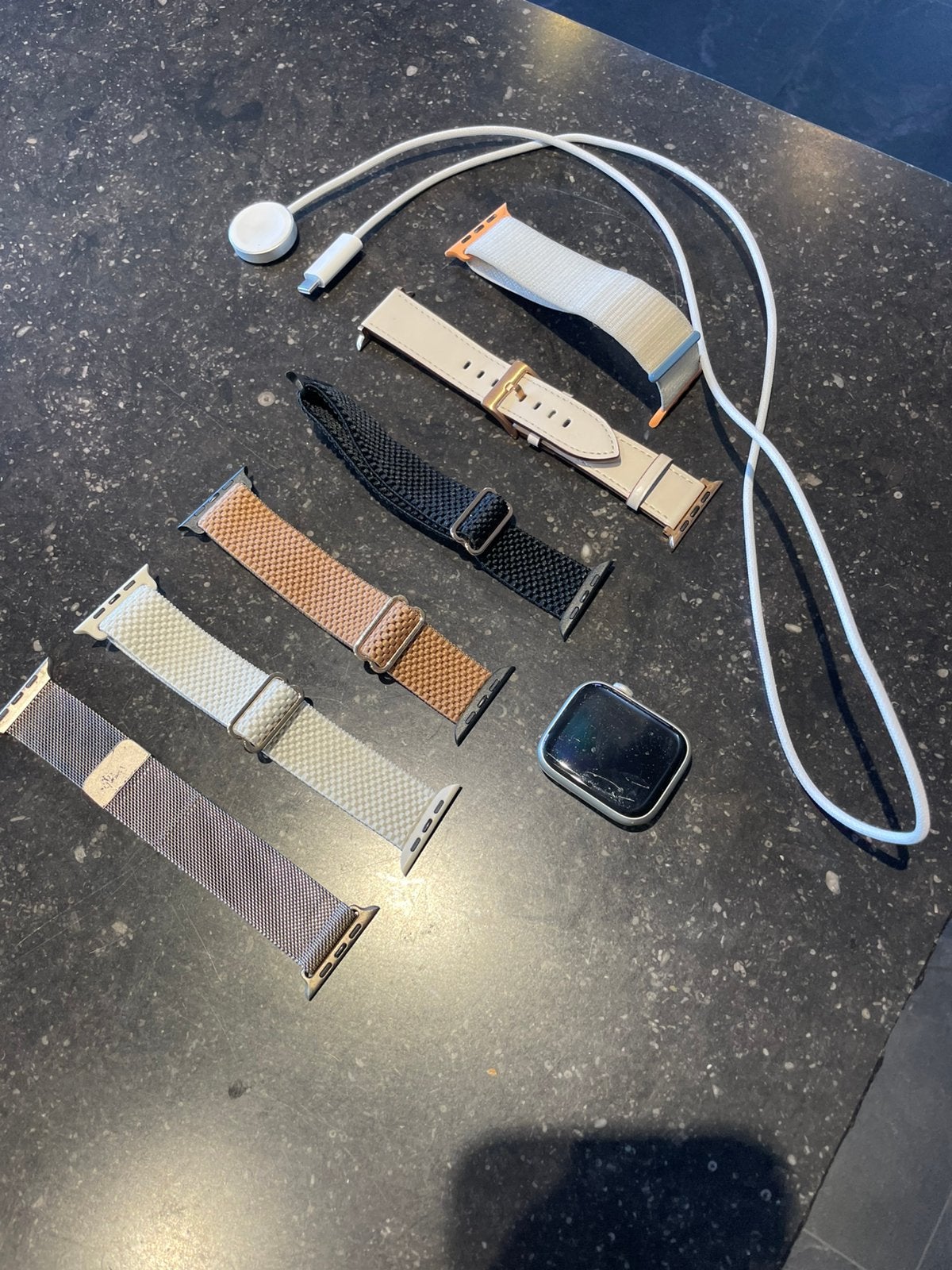 Apple watch series 9, Handtassen en Accessoires, Smartwatches, Ophalen, Zo goed als nieuw, Zwart