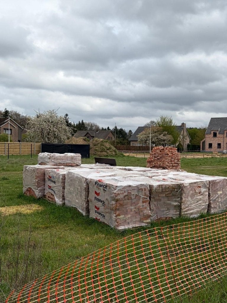Gevelsteen - Boomse / Beerse recupstenen rijnformaat, Doe-het-zelf en Bouw, Metselstenen, Ophalen, Gebruikt, Bakstenen