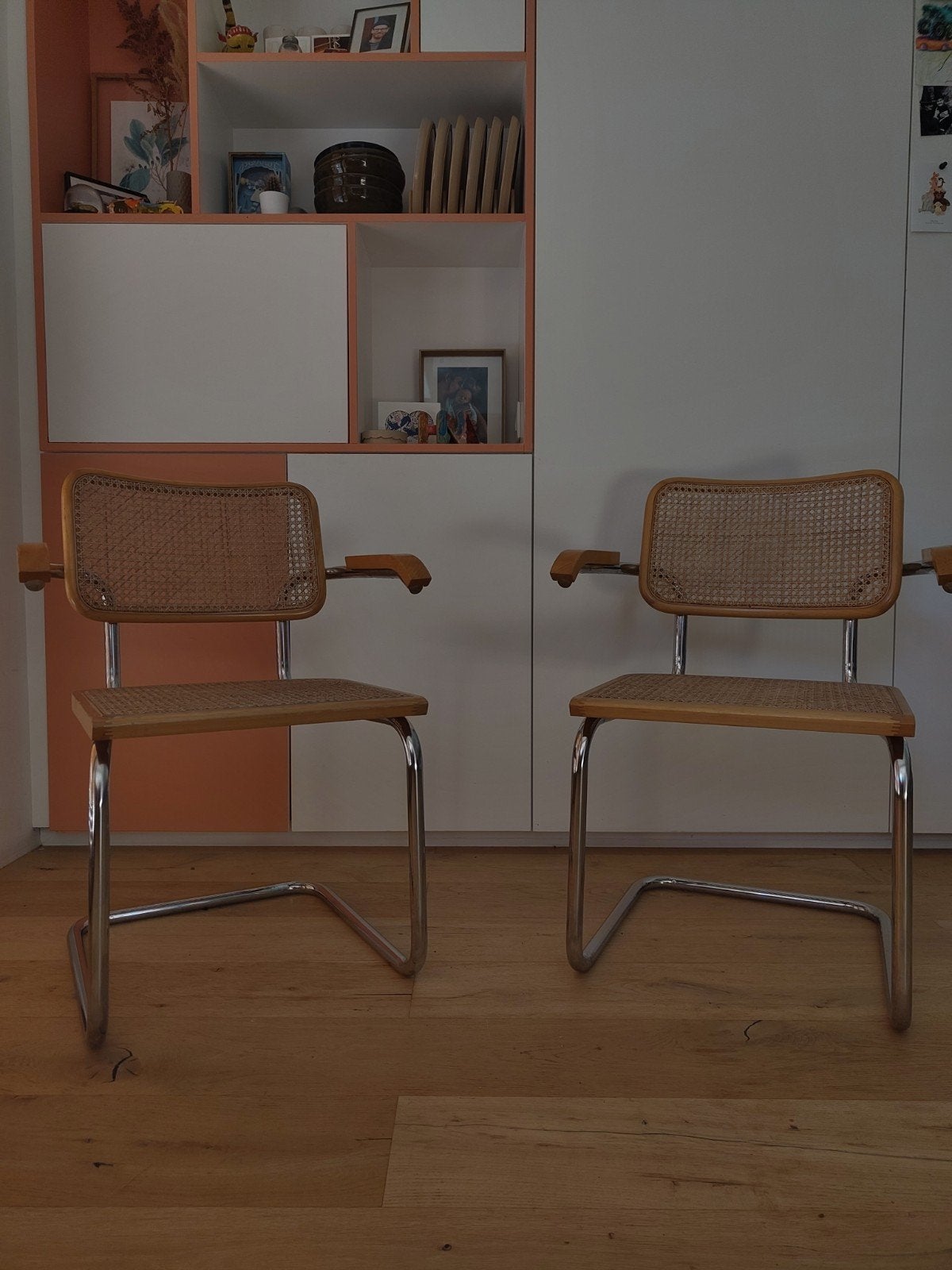 Prachtige set iconische Cesca B64 stoelen 185/st, Ophalen, Overige kleuren, Zo goed als nieuw, Hout