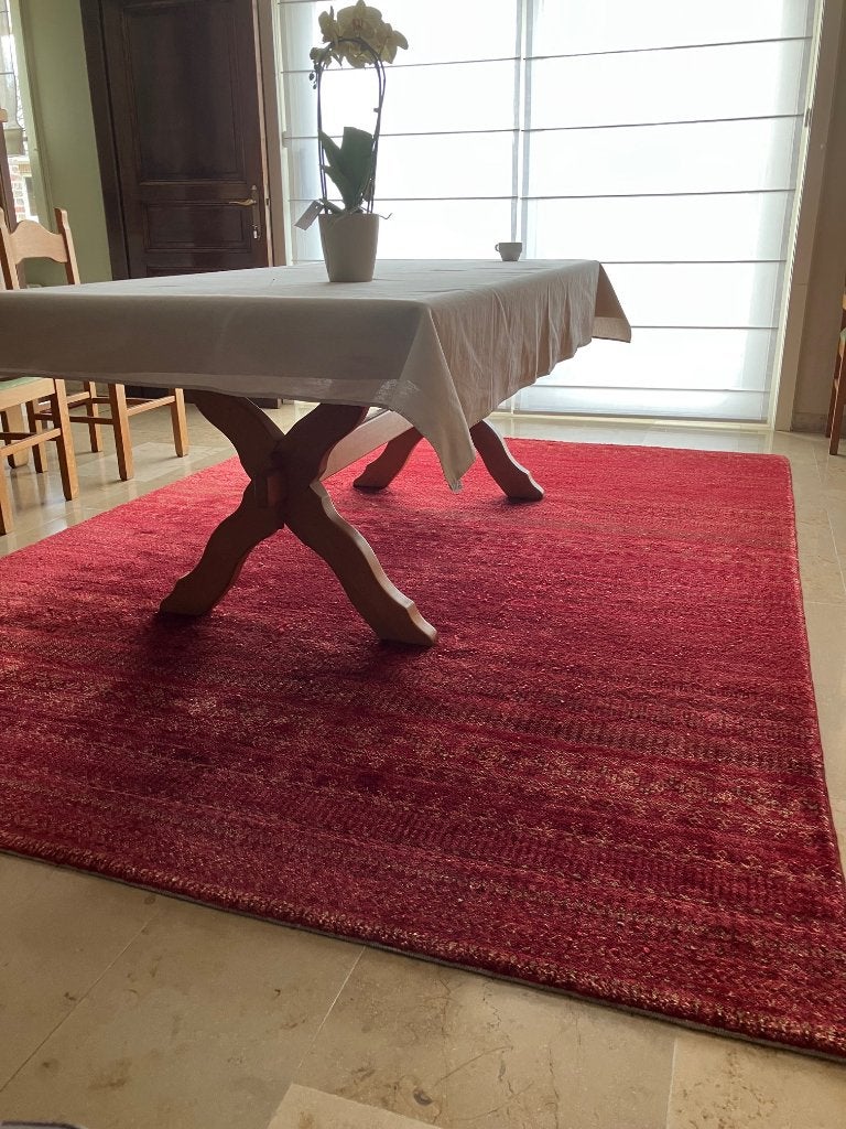 Handgeknoopt wollen tapijt 219 cm x 3oo cm., 200 cm ou plus, 200 cm ou plus, Comme neuf, Enlèvement