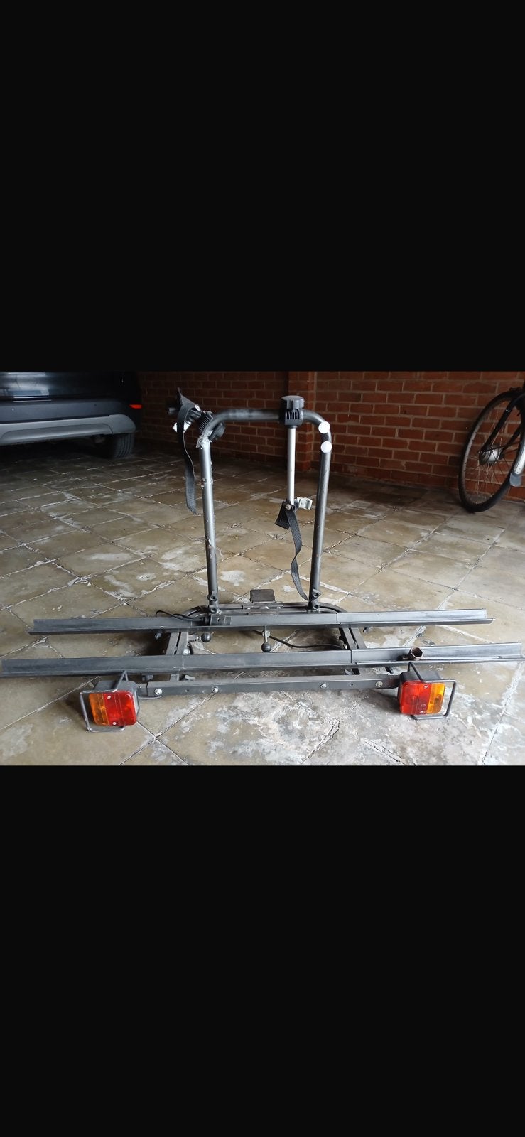 Fietsendrager voor op trekhaak, Support d'attelage, 2 vélos, Pneus larges, Enlèvement