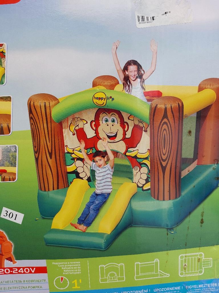 Springkasteel happy hop, Enfants & Bébés, Jouets | Extérieur | Coussins gonflables, Enlèvement, Utilisé