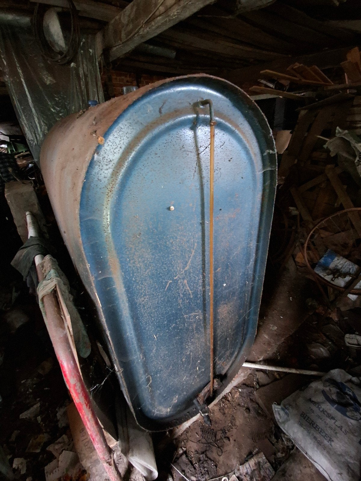 mazouttank, Ophalen, Gebruikt