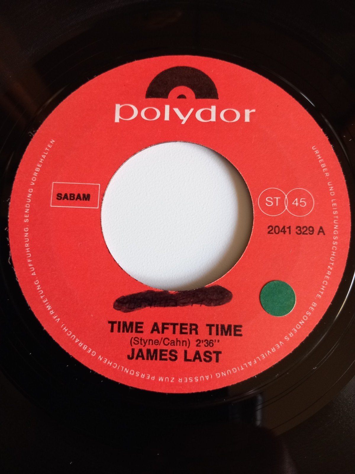 JAMES LAST. TIME AFTER TIME . POPCORN  60S 45T