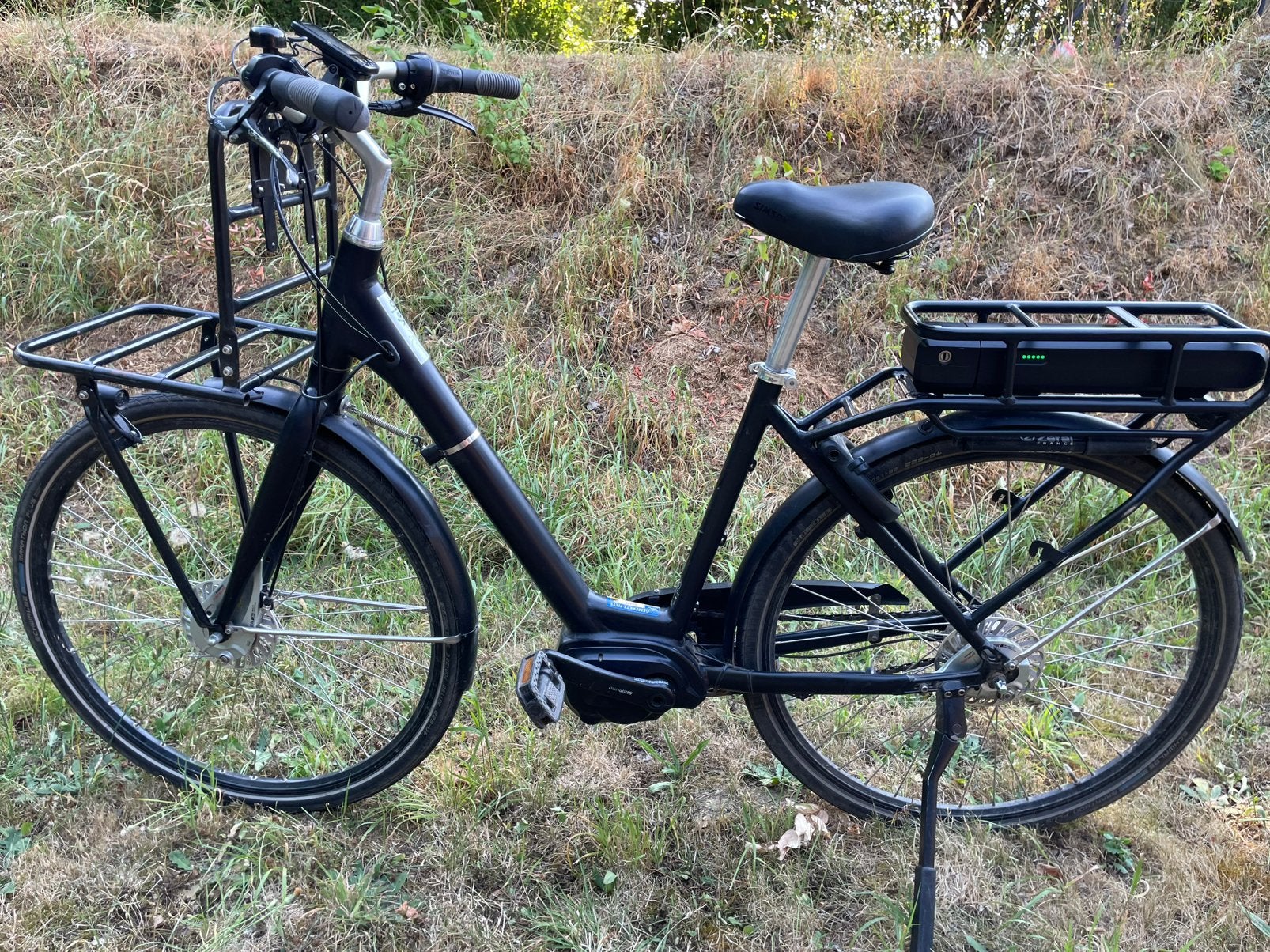 Degelijke elektrische fiets met shimano motor, Fietsen en Brommers, Elektrische fietsen, Gebruikt, 51 tot 55 cm, 50 km per accu of meer