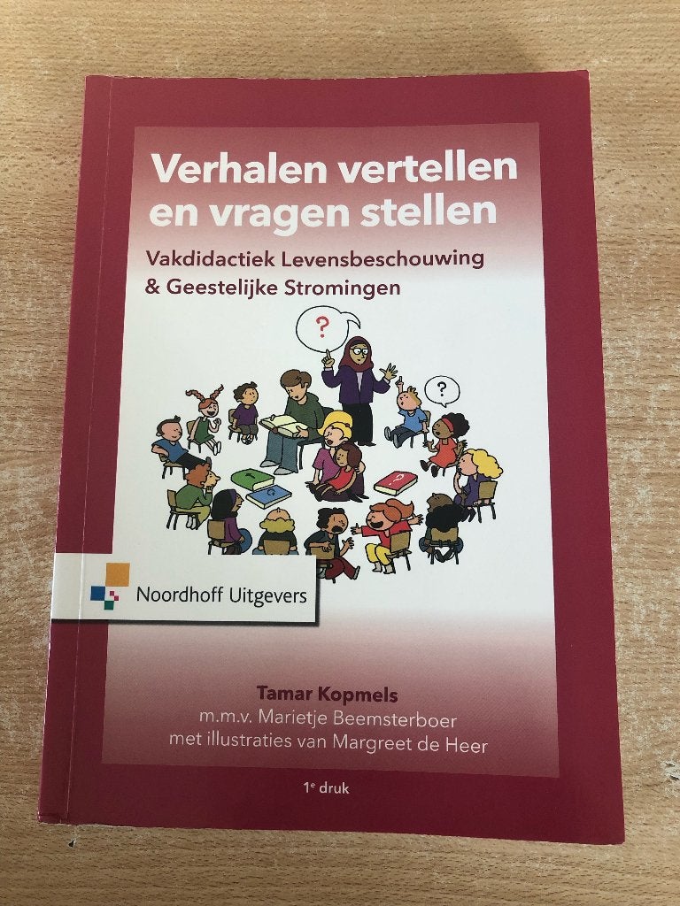 boek lager onderwijs: verhalen vertellen en vragen stellen, Boeken, Studieboeken en Cursussen, Ophalen, Gelezen, Hogeschool