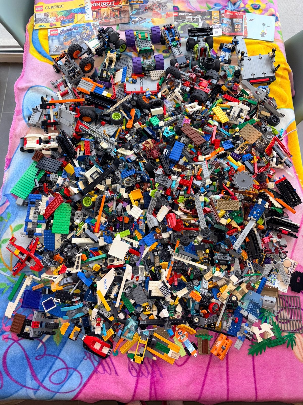 Groot en gevarieerd lot LEGO blokken + figuren, Kinderen en Baby's, Speelgoed | Duplo en Lego, Zo goed als nieuw, Lego, Losse stenen