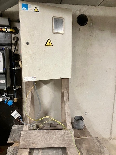Werfkast elektriciteit, Doe-het-zelf en Bouw, Elektriciteit en Kabels, Ophalen, Gebruikt, Groepenkast