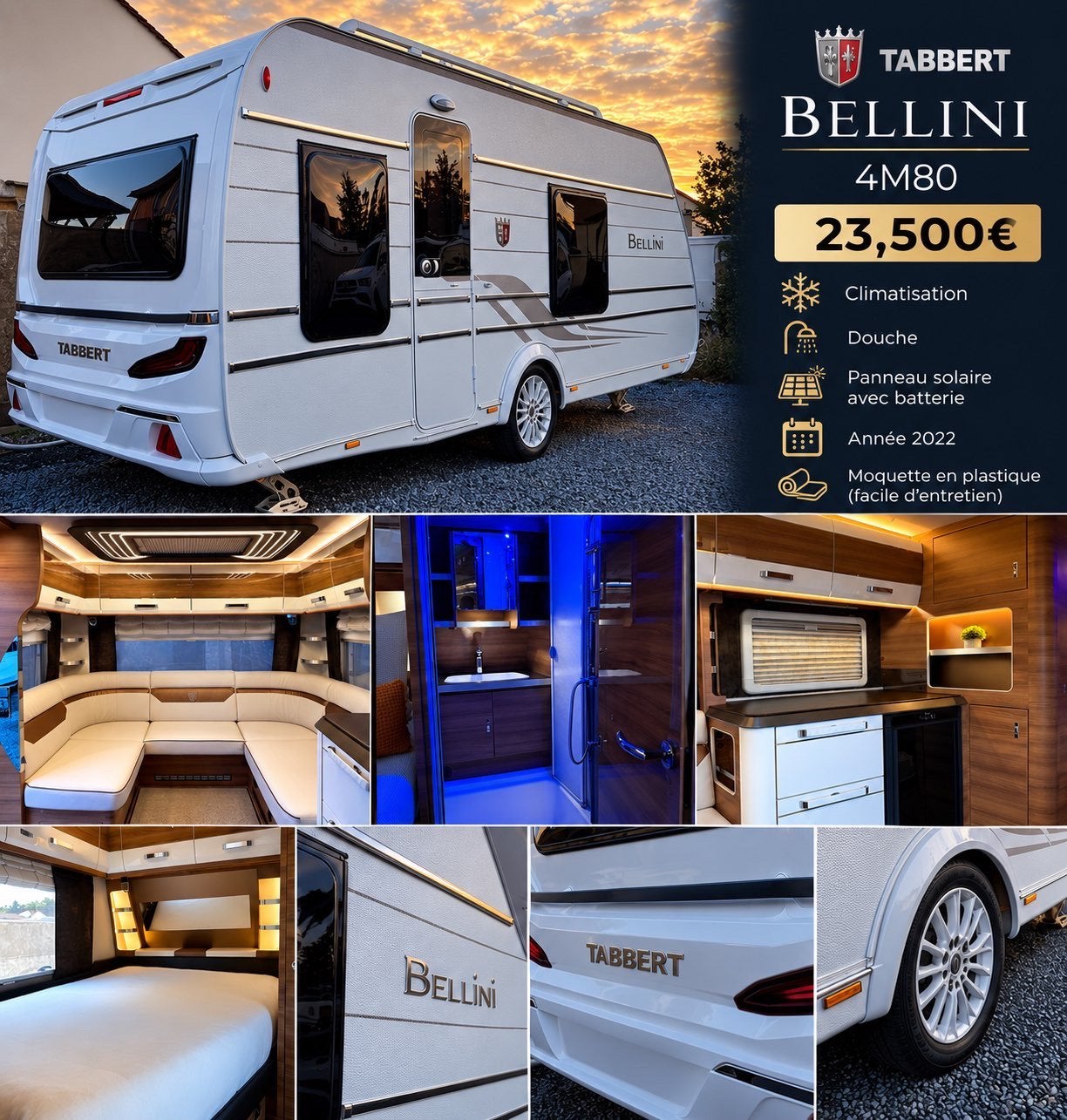 Tabbert bellini 480, Enlèvement, Utilisé