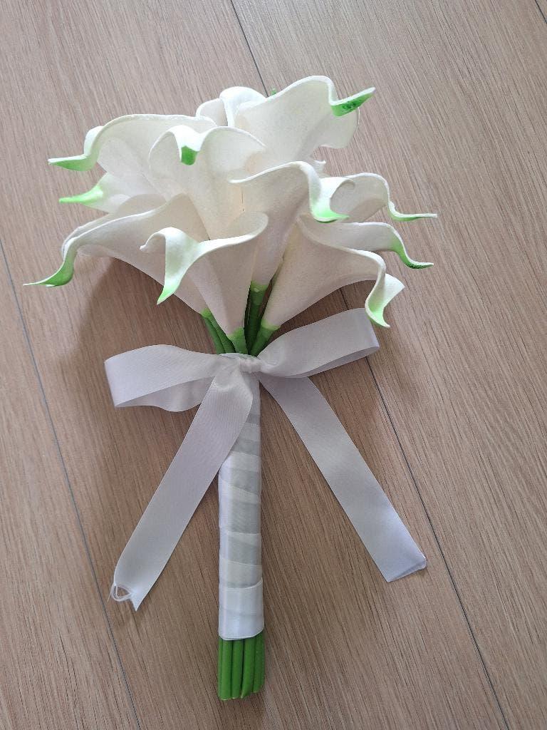 Bruidsboeket met kunstbloemen, 35 cm, Ophalen of Verzenden, Kunststof, Boeket