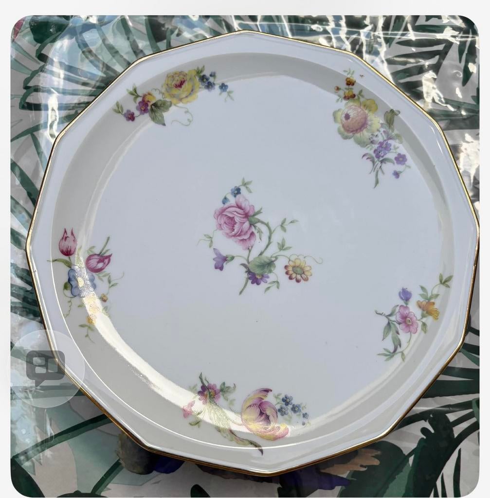 Pkateau a  gateaux avec pied Cerabel Porcelaine, Antiek en Kunst, Ophalen