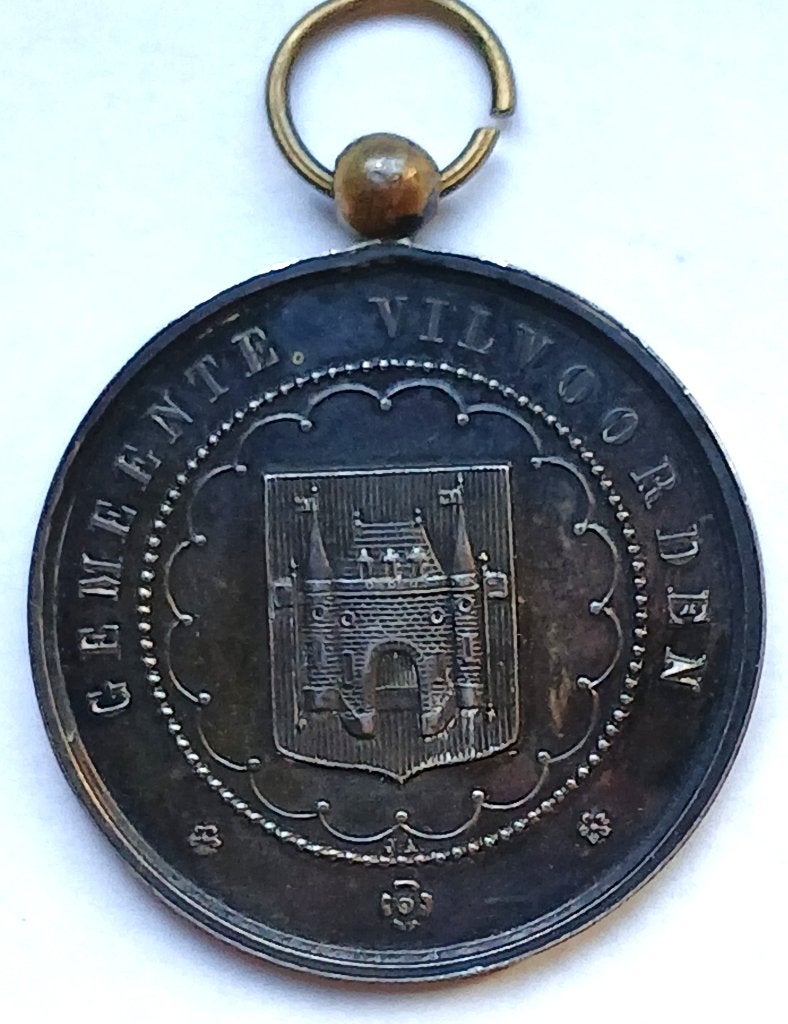 médaille 1880 VILVOORDEN FESTIVAL, Enlèvement ou Envoi, Autres matériaux