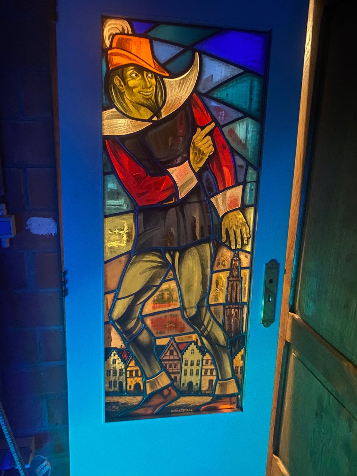 Mooi loodglas, Antiek en Kunst, Ophalen