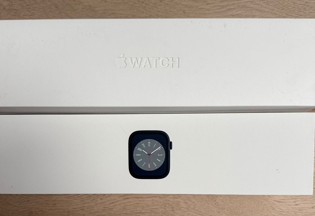 Apple Watch-serie 8 - 41MM, Handtassen en Accessoires, Ophalen, Gebruikt, Zwart, Apple Watch