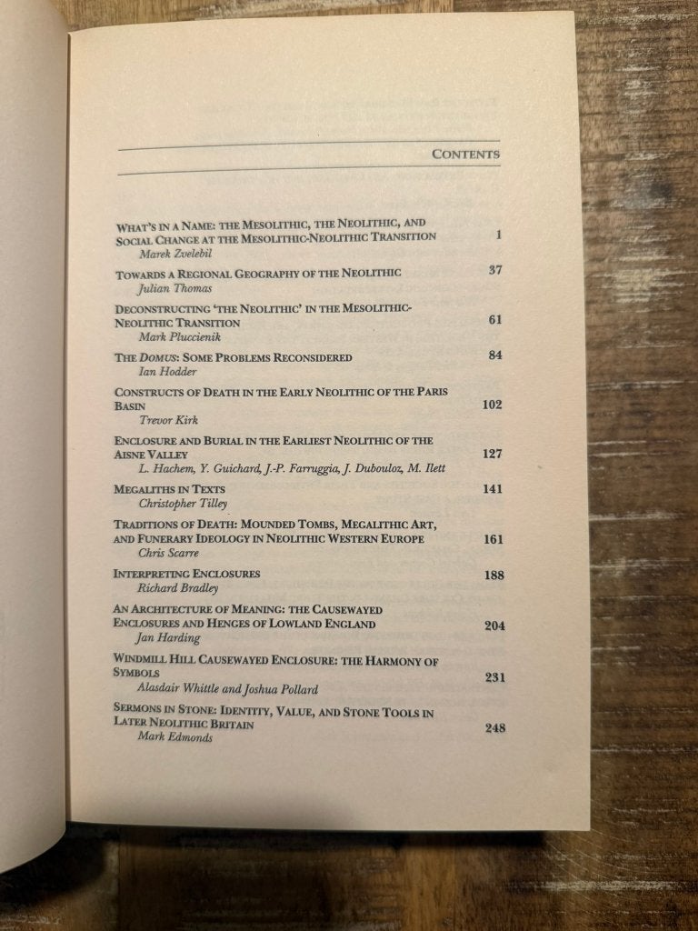 Comprendre le néolithique du nord-ouest de l'Europe -, Enlèvement ou Envoi, 14e siècle ou avant, Comme neuf, Mark Edmond & Colin Richards