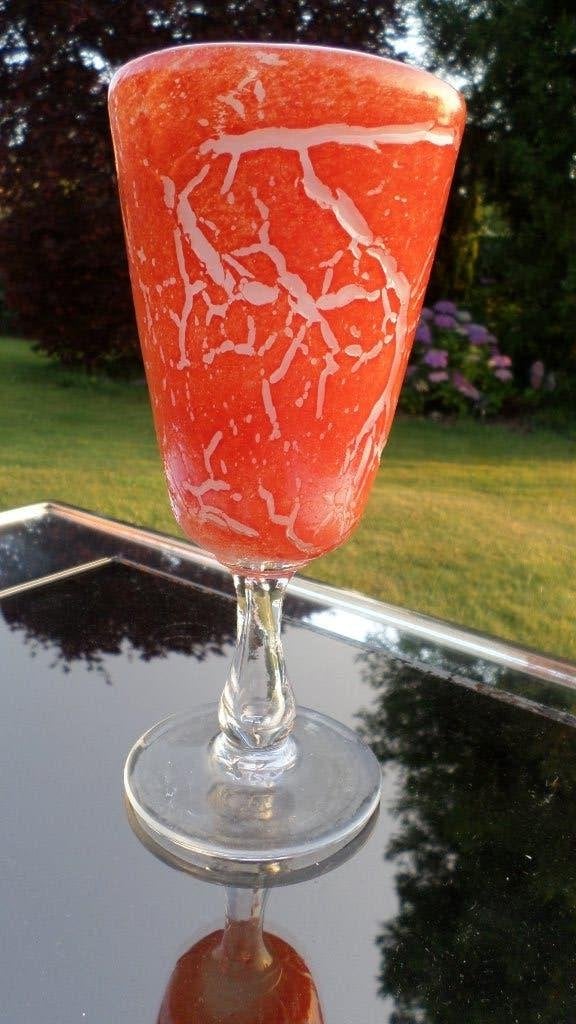 Verre vintage craquelé, style Fat Lava, Enlèvement ou Envoi