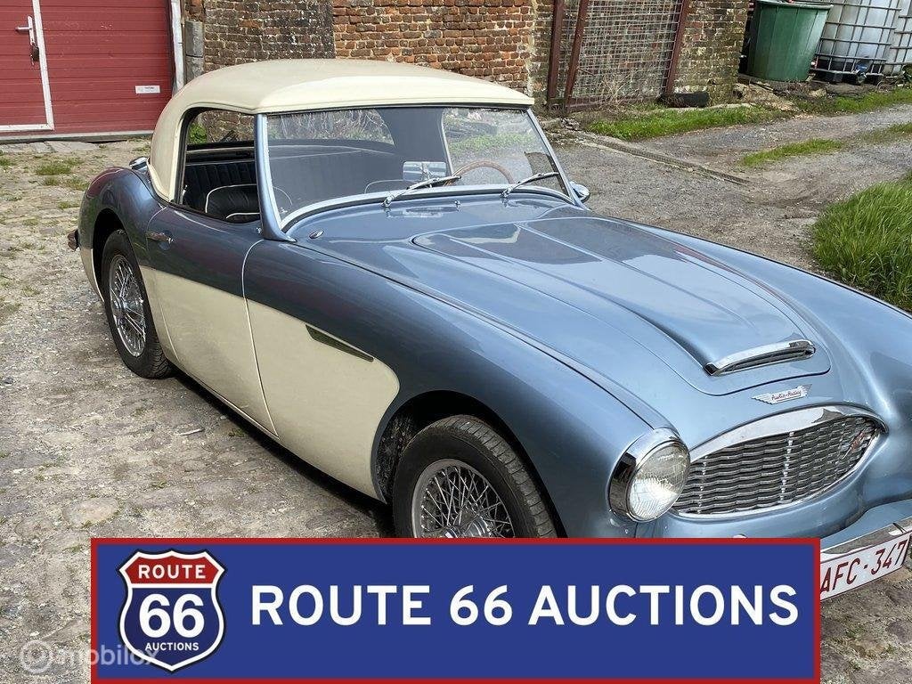 Austin-Healey 100-6 BN4 | 1957 | Route 66 Auctions, Auto's, Austin, Zwart, Bedrijf, Handgeschakeld