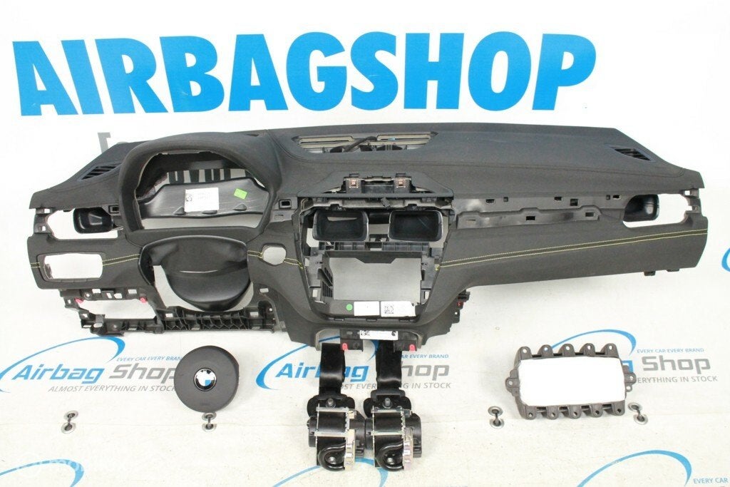 Airbag set Dashboard zwart geel stiksel HUD BMW X2 2017-....