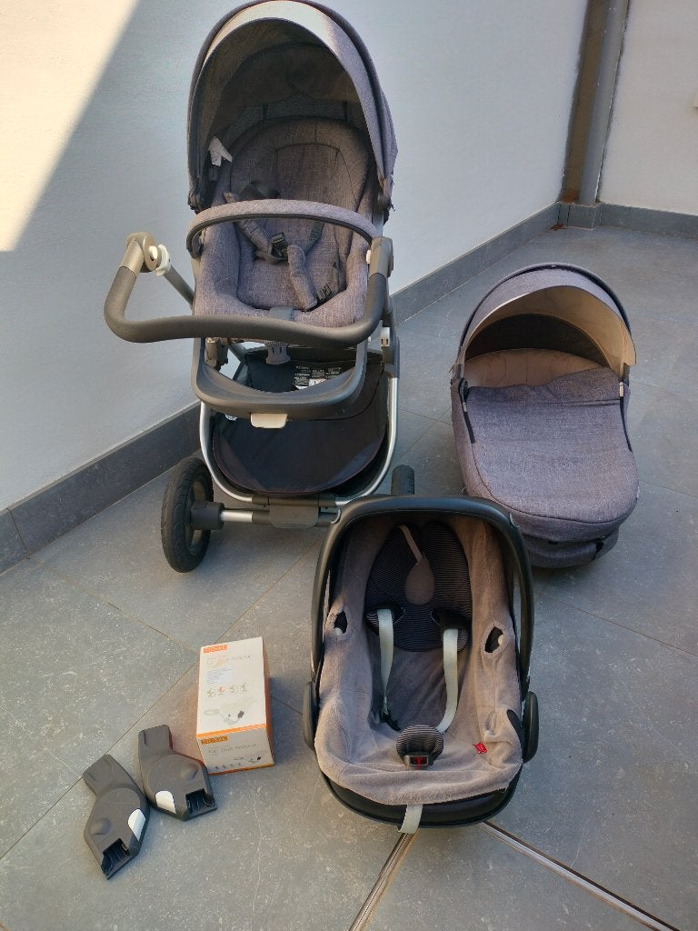 Wandelwagen Stokke crusi / trailz, Gebruikt, Luchtbanden, Ophalen, Kinderwagen