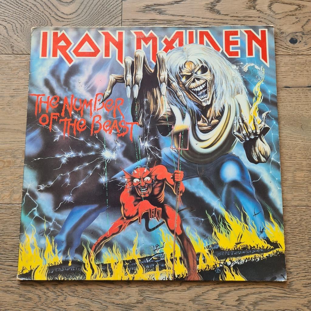 Iron Maiden The number of the beast 1982, Ophalen of Verzenden, 1980 - 1989, Gebruikt