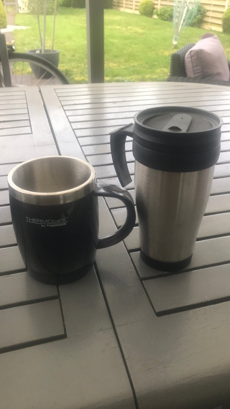 Koffiebeker thermocafe bij thermos 450ml warmhoudkannetje, Antiek en Kunst, Ophalen of Verzenden