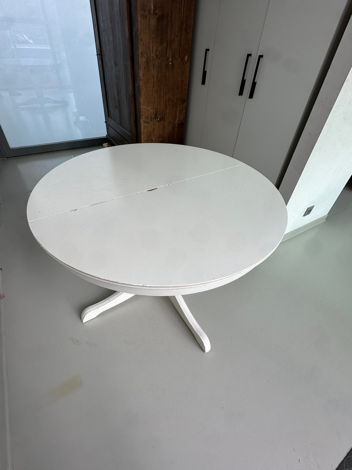 GRATIS IKEA tafel Ingatorp rond 110cm, Huis en Inrichting, Tafels | Eettafels, Ophalen, Gebruikt, Rond, Vijf personen of meer