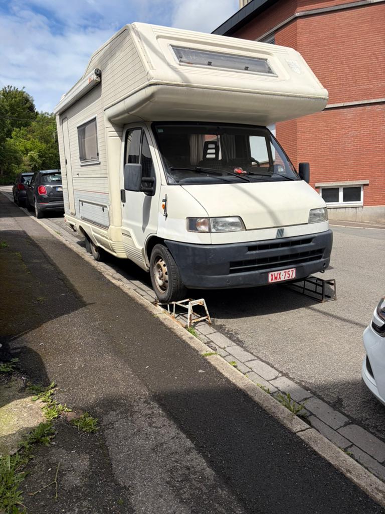 Camping car fiat ducato 2.5D, Caravans en Kamperen, Mobilhomes, Topbox, Chemisch toilet, Alkoof, Fiat