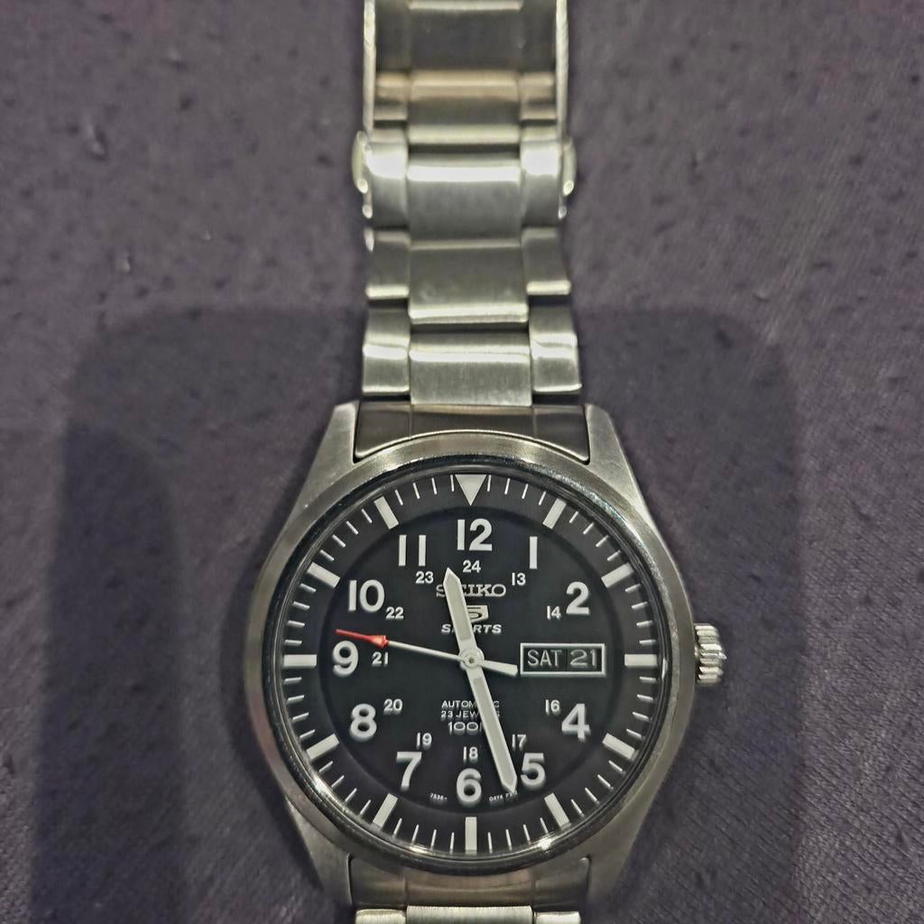 Seiko 5 Sports SNZG13K1, Enlèvement, Acier, Acier, Seiko