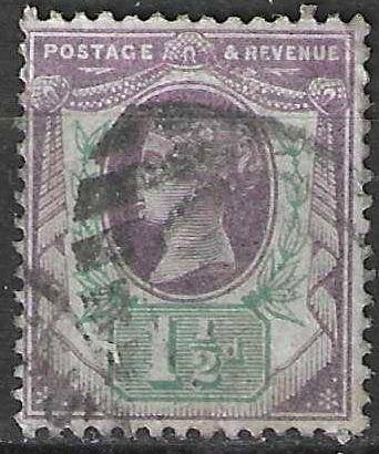 Grande-Bretagne 1887/1900 - Yvert 93 - Victoria (ST), Envoi, Affranchi