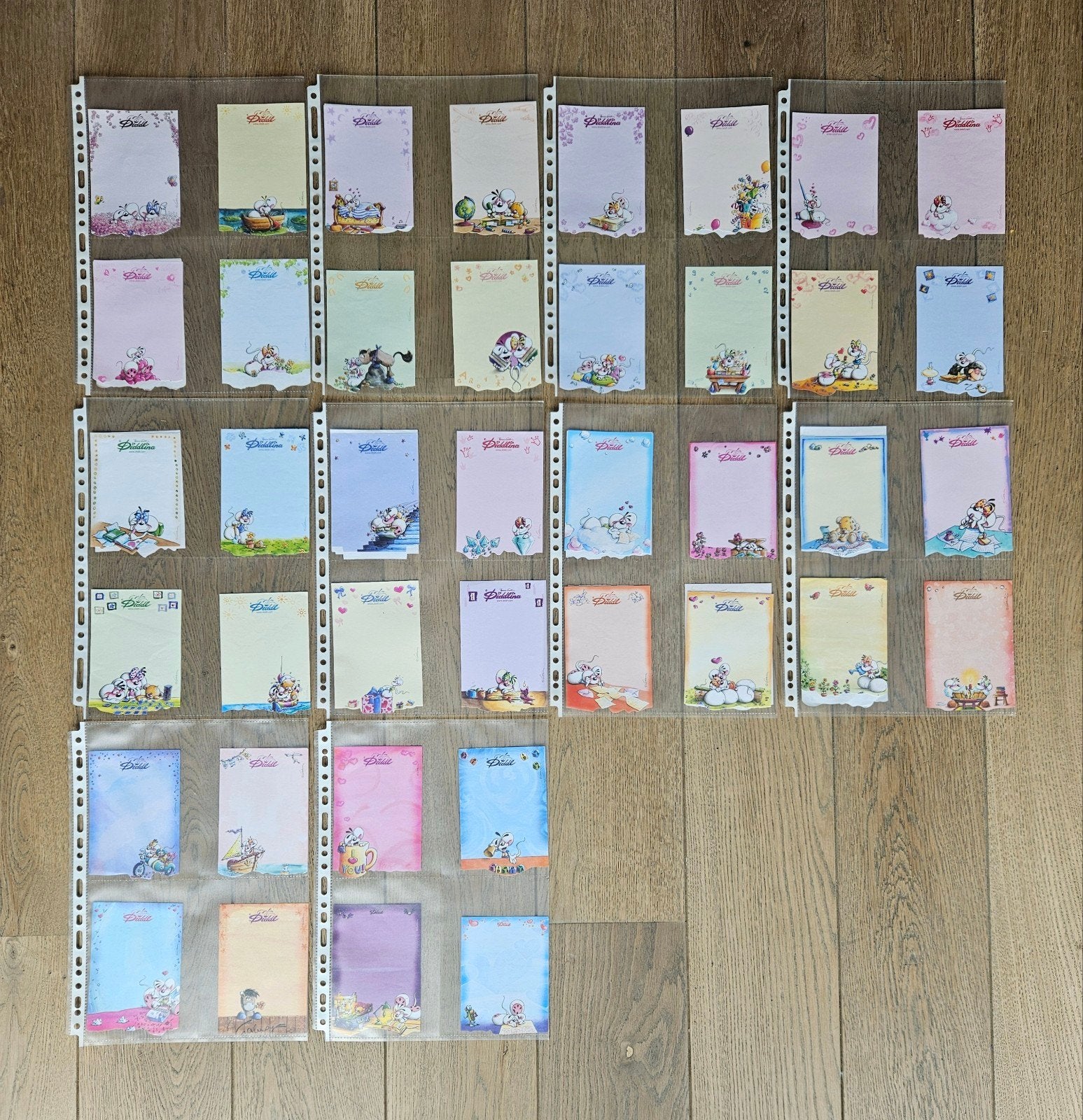 40x Diddl-blaadjes reliëf, Enlèvement ou Envoi, Diddl