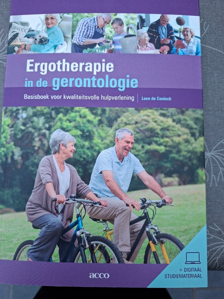 Ergotherapie in de gerontologie, Enlèvement ou Envoi, Comme neuf, Enseignement supérieur, Acco