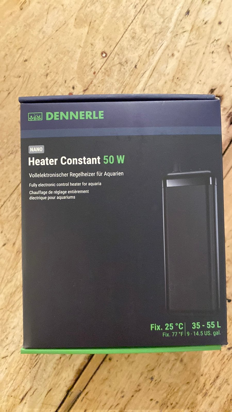 Dennerle heater constant 50W black, Enlèvement, Chauffage, Comme neuf, Dennerle