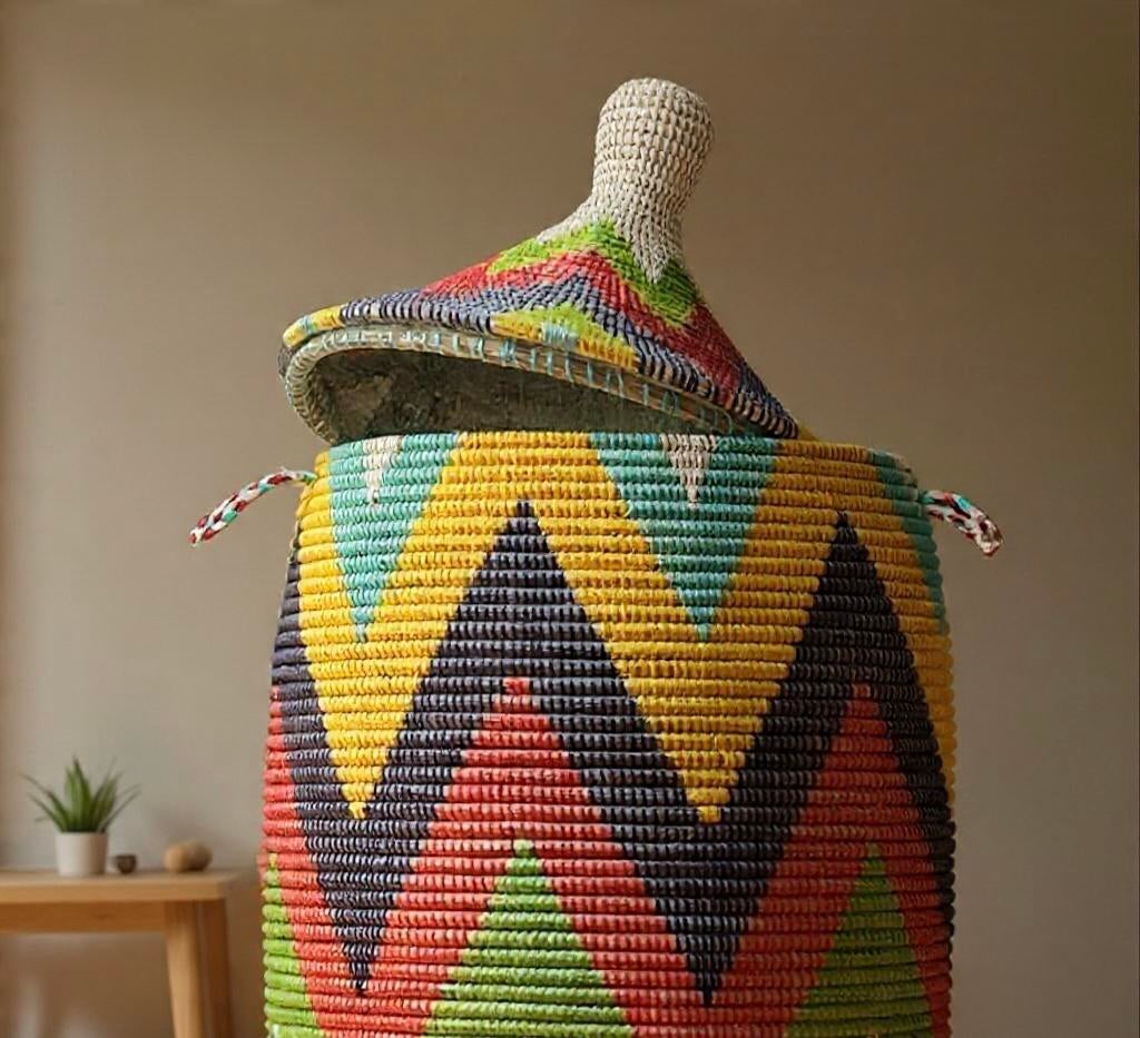 ‹ Grand Panier à Linge Osier XXL, Neuf, Enlèvement ou Envoi, Osier, Panier