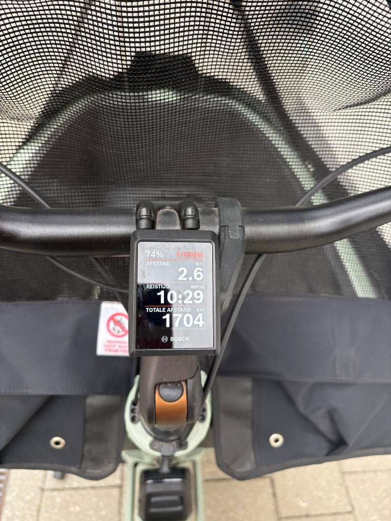 Bakfiets Urban Arrow FamilyNext Advanced Automatiq 2025, Fietsen en Brommers, 3 kinderen, Velgrem, Elektrisch, Zo goed als nieuw