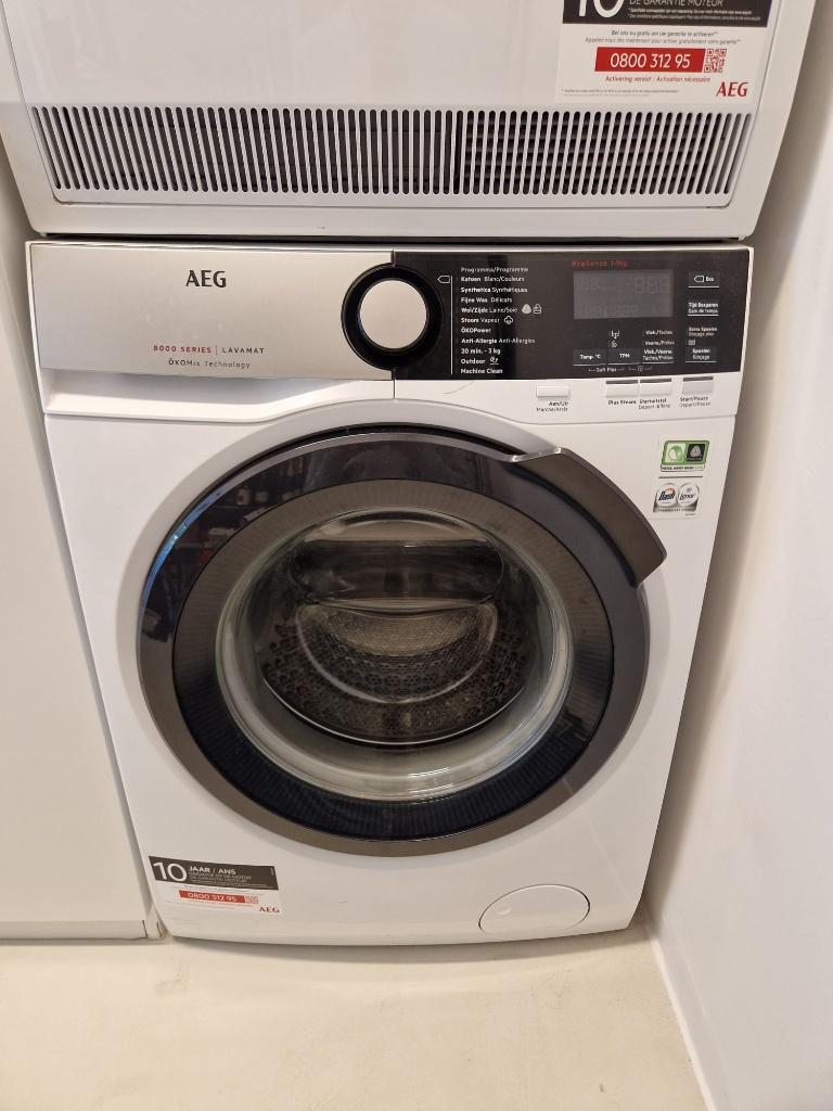 Wasmachine AEG - 9kg - L8SFE96B, Elektronische apparatuur, Wasmachines, Ophalen, Gebruikt, 8 tot 10 kg, Handwasprogramma