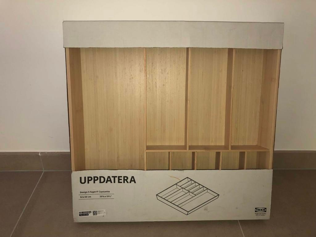 Range-couverts Ikéa UPPDATERA, Maison & Meubles, Enlèvement, Neuf, Beige, Bois