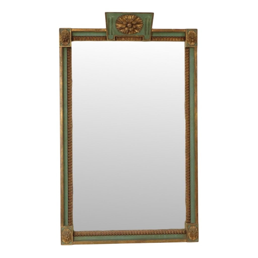 Grote Houten Spiegel Goud Begin 20ste Eeuw Frankrijk 97cm, Enlèvement, Rectangulaire, 50 à 100 cm, Moins de 100 cm