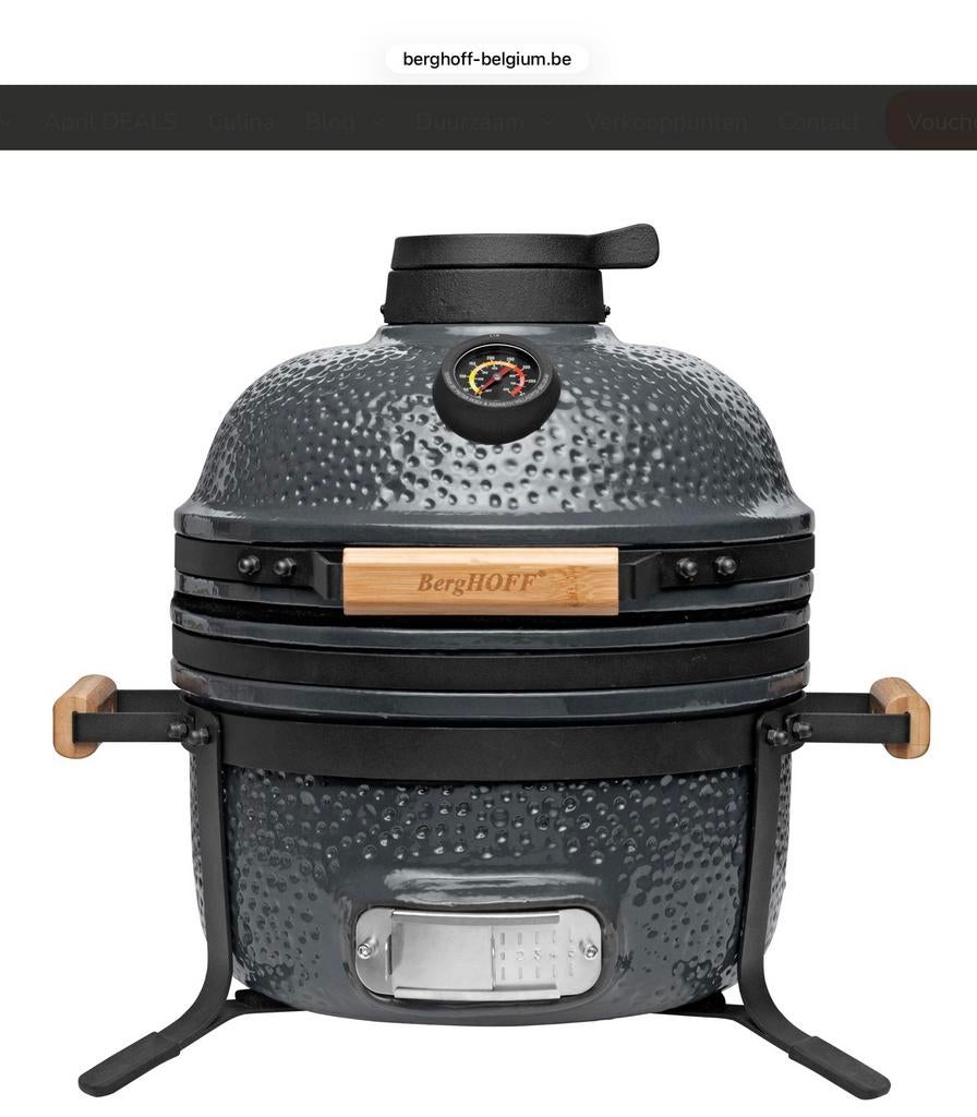 Keramische barbecue BergHoff 40 cm NIEUW!, Jardin & Terrasse, Barbecues au charbon de bois, Enlèvement, Neuf