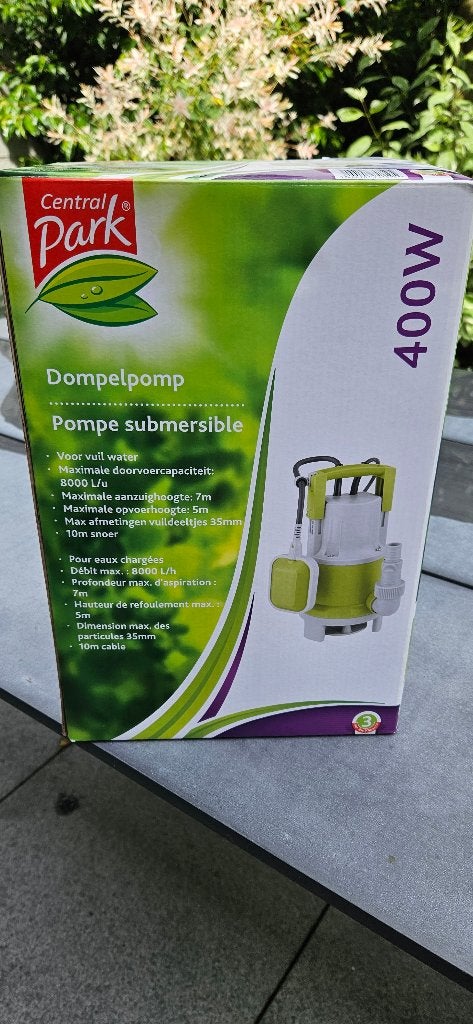 Dompelpomp 400W Central Park, Ophalen of Verzenden, Nieuw